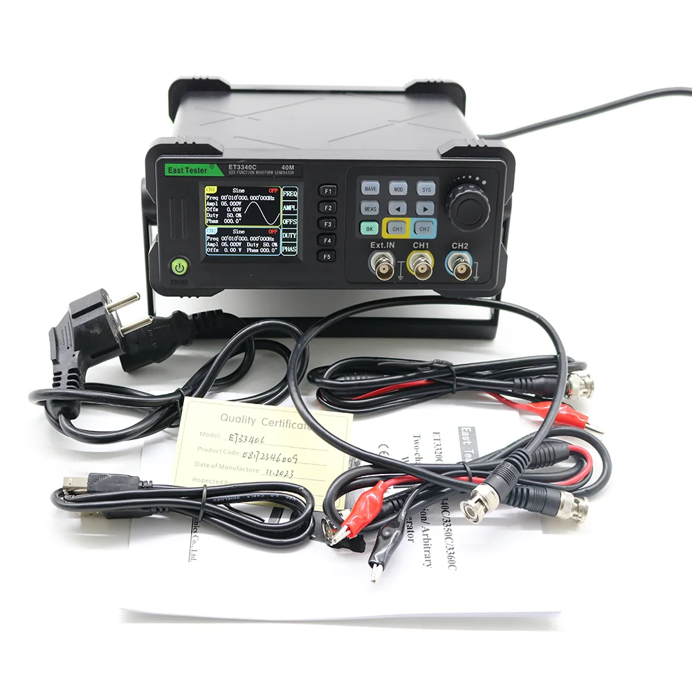 East Tester ET33C 20Mhz 40Mhz  - Dual Channel Arbitrary Waveform Function Generator 60Mhz ulasan dan harga