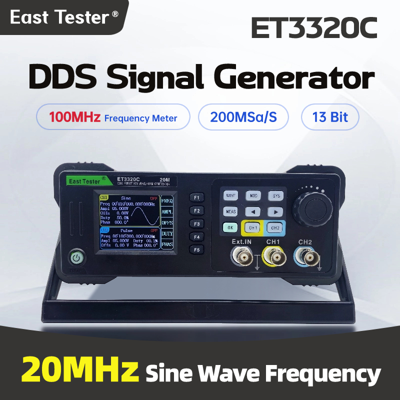 East Tester Mini Dual Channel  - Dual Channel Arbitrary Waveform Function Generator 60Mhz ulasan dan harga